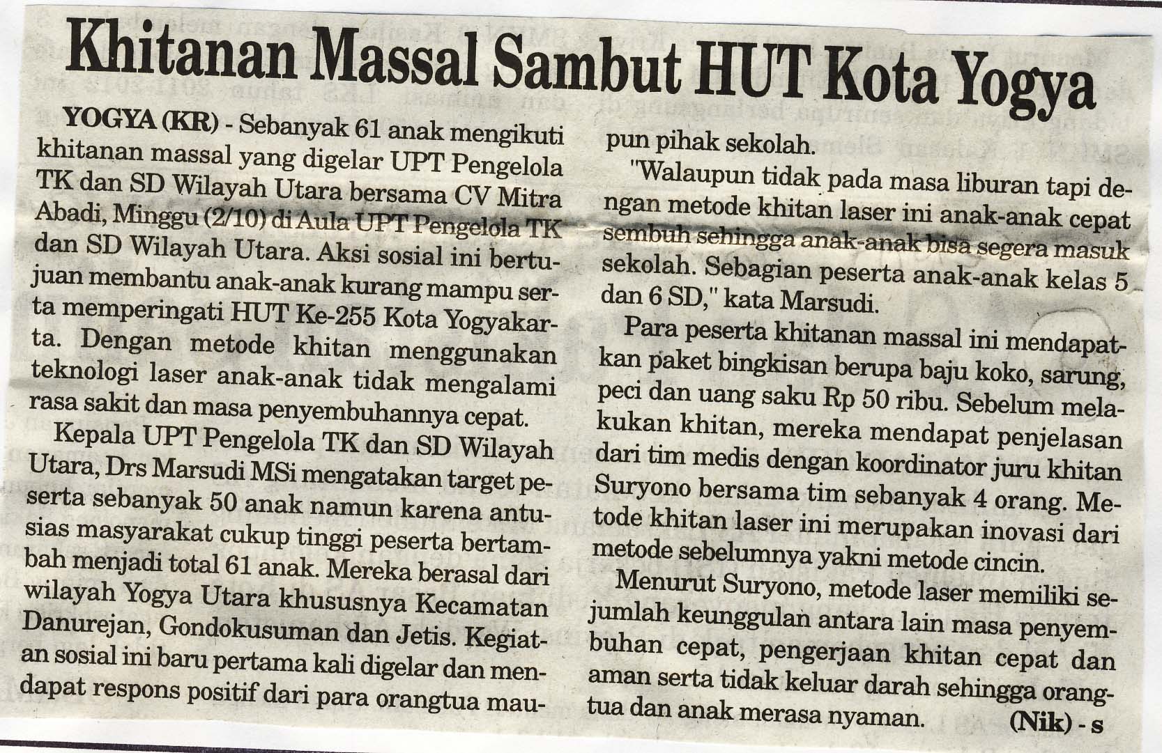 Kliping jogja terbaru